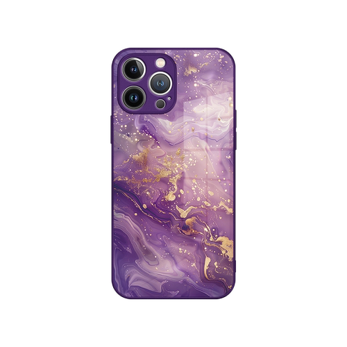 流水生金适用苹果15promax手机壳16新款iPhone14高端13晕染鎏金12小众高级感11玻璃x全包17女xs奢华8plus防摔