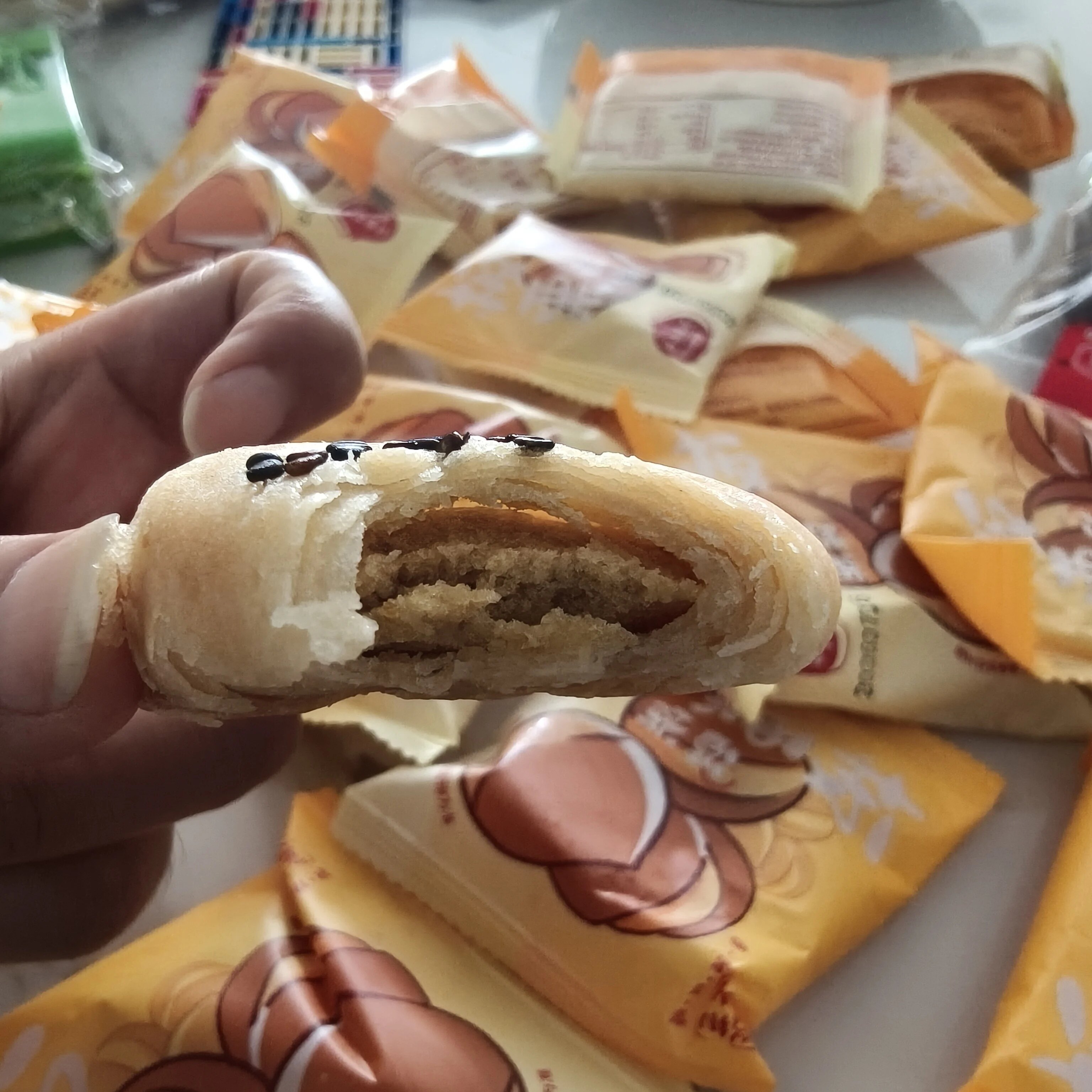 板栗酥饼无蔗糖酥皮大馅豌豆黑芝麻糕点心网红早代餐网红零食品