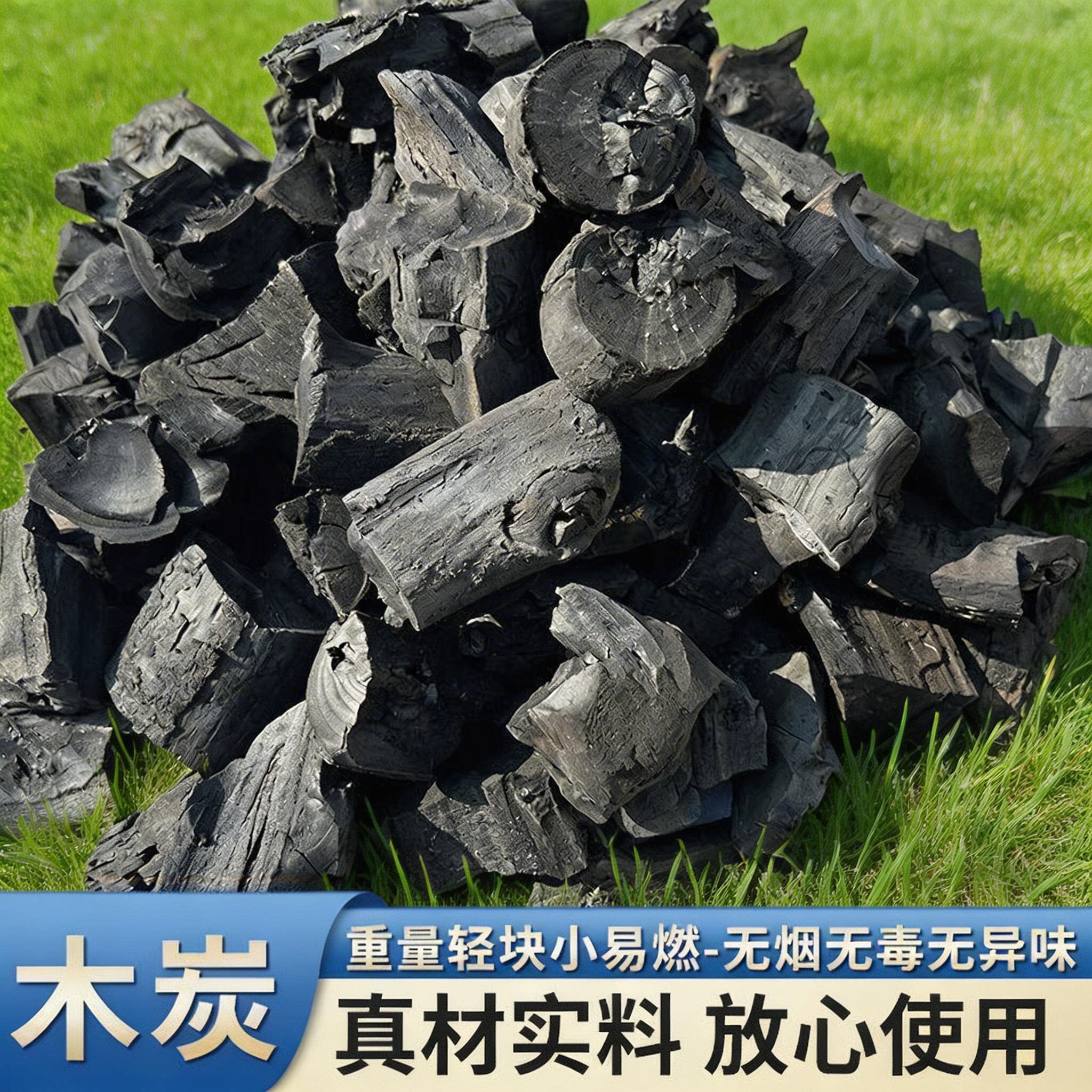 正宗纯果木炭荔枝原木碳