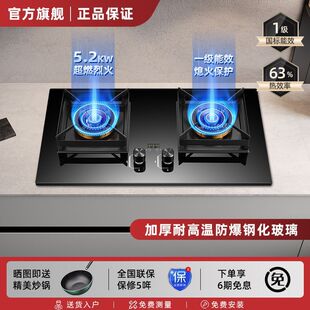 欢呼好太太燃气灶双灶家用天然气灶猛火爆炒鸳鸯定时液化气煤气炉