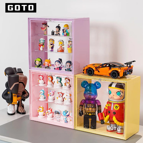 GOTO泡泡玛特马卡龙透明收纳盒