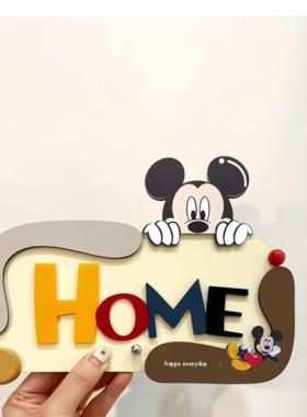 卡通米奇入户玄关摆件欢迎回家