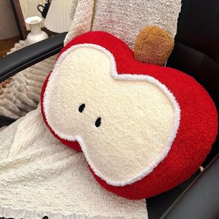 看到第一眼就想抱着红苹果抱枕创意毛绒玩具公仔卧室靠垫沙发抱枕