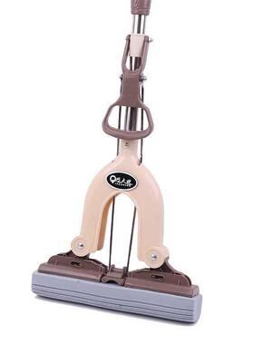 巧大嫂胶棉拖把27㎝家用对折式挤水海绵吸水33cm大号179耐用畅销