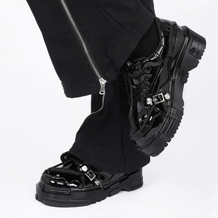 高级感黑色德比鞋 EMYLD百搭单鞋 厚底增高鞋 小皮鞋 女2025秋冬新款