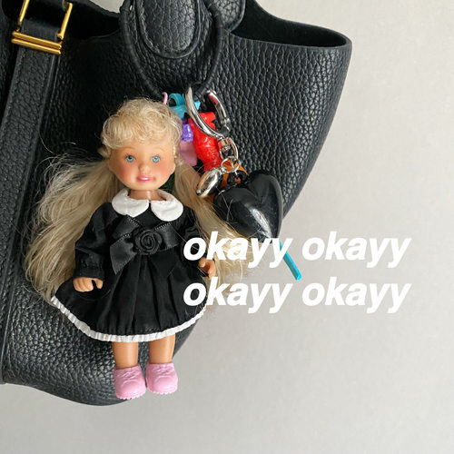 昭和娃娃包包挂件古着可爱多巴胺少女纯手工包挂钥匙扣小众okayy