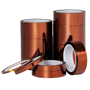 明慎 加厚100um金手指0.1聚酰亚胺茶色胶带线路板保护热转印高温胶带 电池包扎手机维修固定屏金手指绝缘胶带