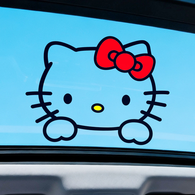 HelloKitty凯蒂猫汽车天窗贴纸