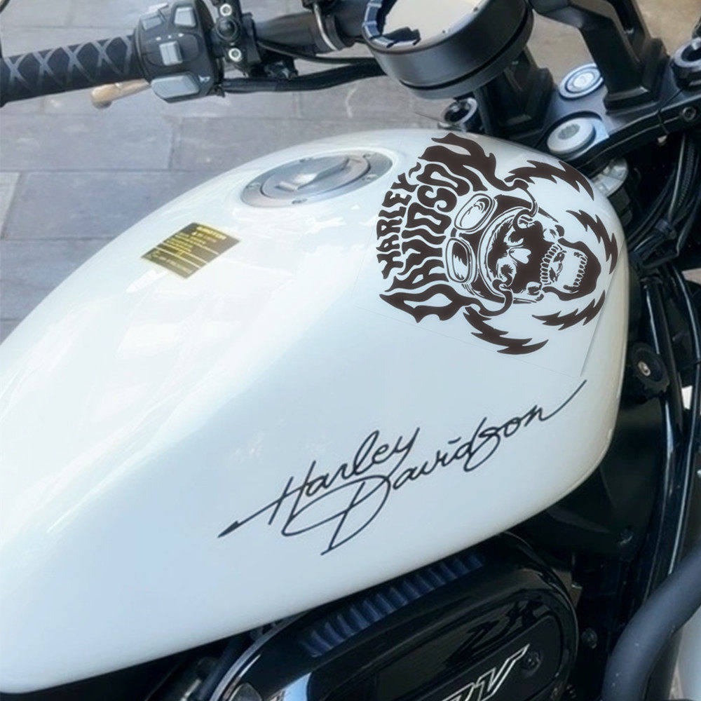 机车机车个性贴纸哈雷签名复古骷髅花纹拉花油箱贴纸创意车贴纸,汽车用品/电子/清洗/改装,汽车装饰贴/反光贴,淘宝优惠券,粉丝福利购,淘宝优惠卷