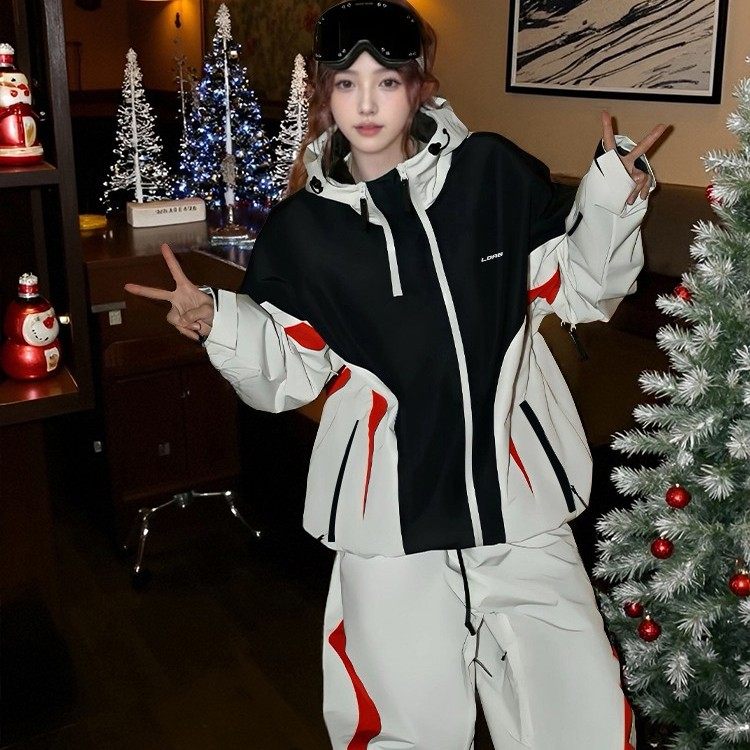 临典拼色滑雪服套装女款2026新款防风防水加厚外套双板雪裤装备男,女装/女士精品,时尚套装,淘宝优惠券,粉丝福利购,淘宝优惠卷
