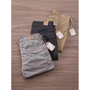 纯色薄款 子男士 舒适小直筒休闲裤 百搭舒适简约九分长裤 潮 男式 夏季