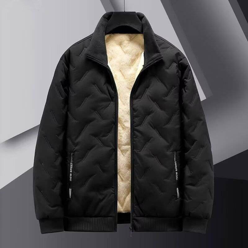 新款衣男秋冬季羊羔绒宽松大码服男士冬季户外保暖耐磨防寒小袄