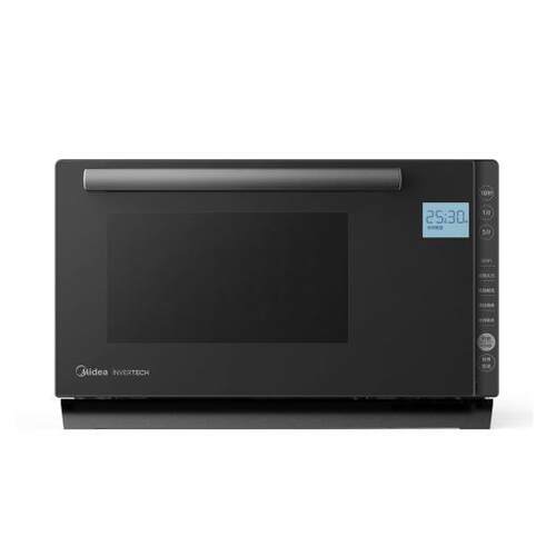美.的微波炉光波炉900W变频速热湿度感热下拉门平板式PC23M7W