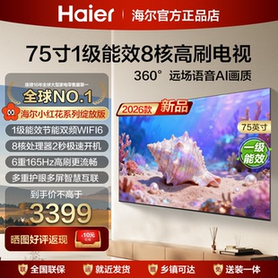海尔75英寸高清液晶电视机65寸55家用85寸一级能效平板彩电75H5D
