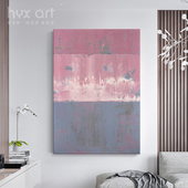 饰画紫色抽象画玄关走廊餐厅画 现代客厅装 HYX.纯手绘油画 好事