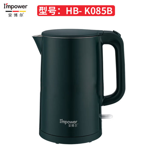 I’MPOWER/安博尔 HB-K085B电热水壶电热自动断电加热防干烧双层