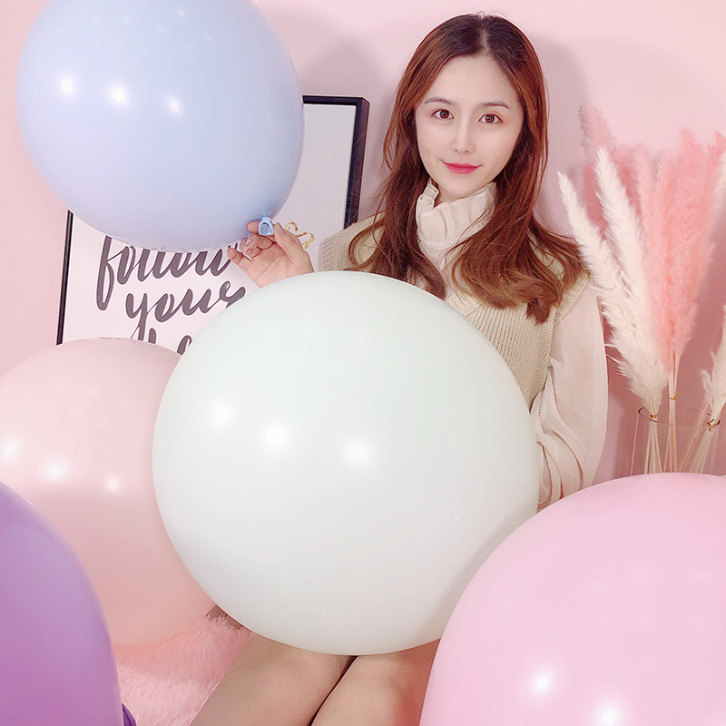 马卡龙ins求婚表白生日派对气球