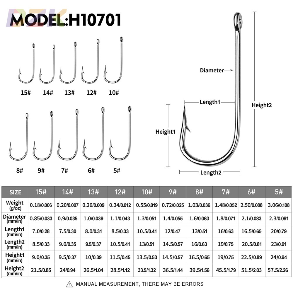 高碳钢路亚单钩 有倒刺海钓矶钓路亚鱼钩 长柄鱼钩100个/包y9