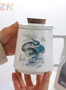 龙年陶瓷杯礼盒伴手礼公司企业年会活动礼品马克杯子文创商务y6
