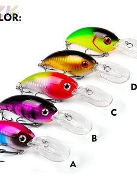 10CM-14.19G塑料鱼饵摇滚小胖子路亚饵渔具店备货6#钩 DHC006y8