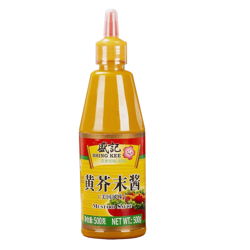 盛记黄芥末酱 500g 炸鸡鸡排烤鸡 三明治汉堡热狗黄芥末调味酱