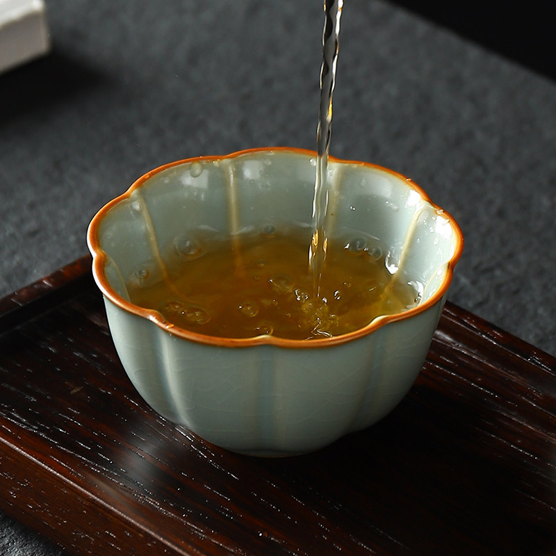 融匠 汝窑茶杯主人杯单个喝茶碗功夫茶具品茗杯85ml开片汝瓷高端,餐饮具,茶杯,淘宝优惠券,粉丝福利购,淘宝优惠卷