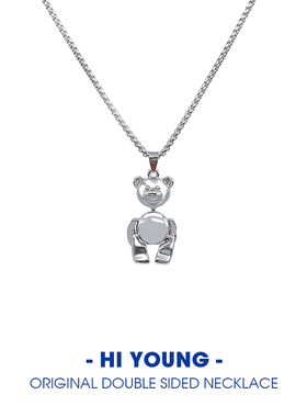 你好青年合金十字链情侣