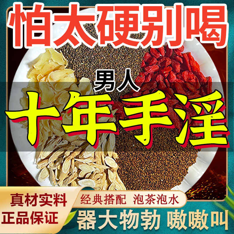 沙苑子菟丝子黄芪百合组合枸杞茶袋泡中药材正品男肾补精男士持久