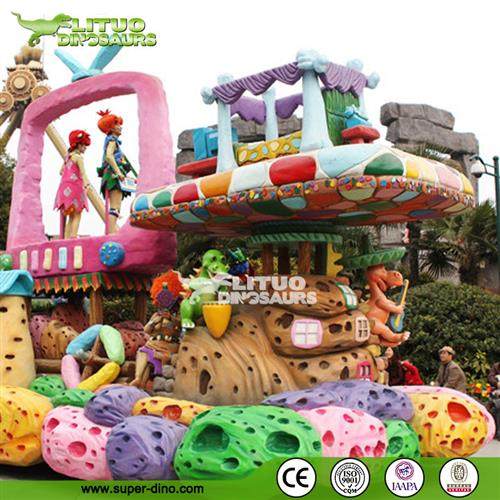 景区公园大型巡游花车彩车设计制作厂家公园巡游花车彩车