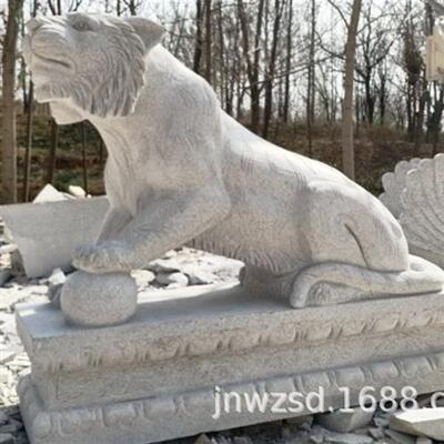 嘉祥石雕大青龙厂家兽青龙白虎雕塑价格景观石龙石虎图片