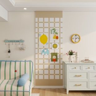 儿童房墙面装饰毛毡板立体自粘相片饰品收纳展示板照片墙软装墙贴