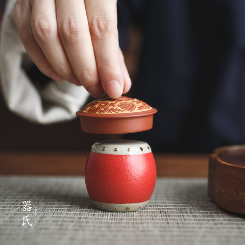 盖置家用中式陶瓷功夫茶具配件