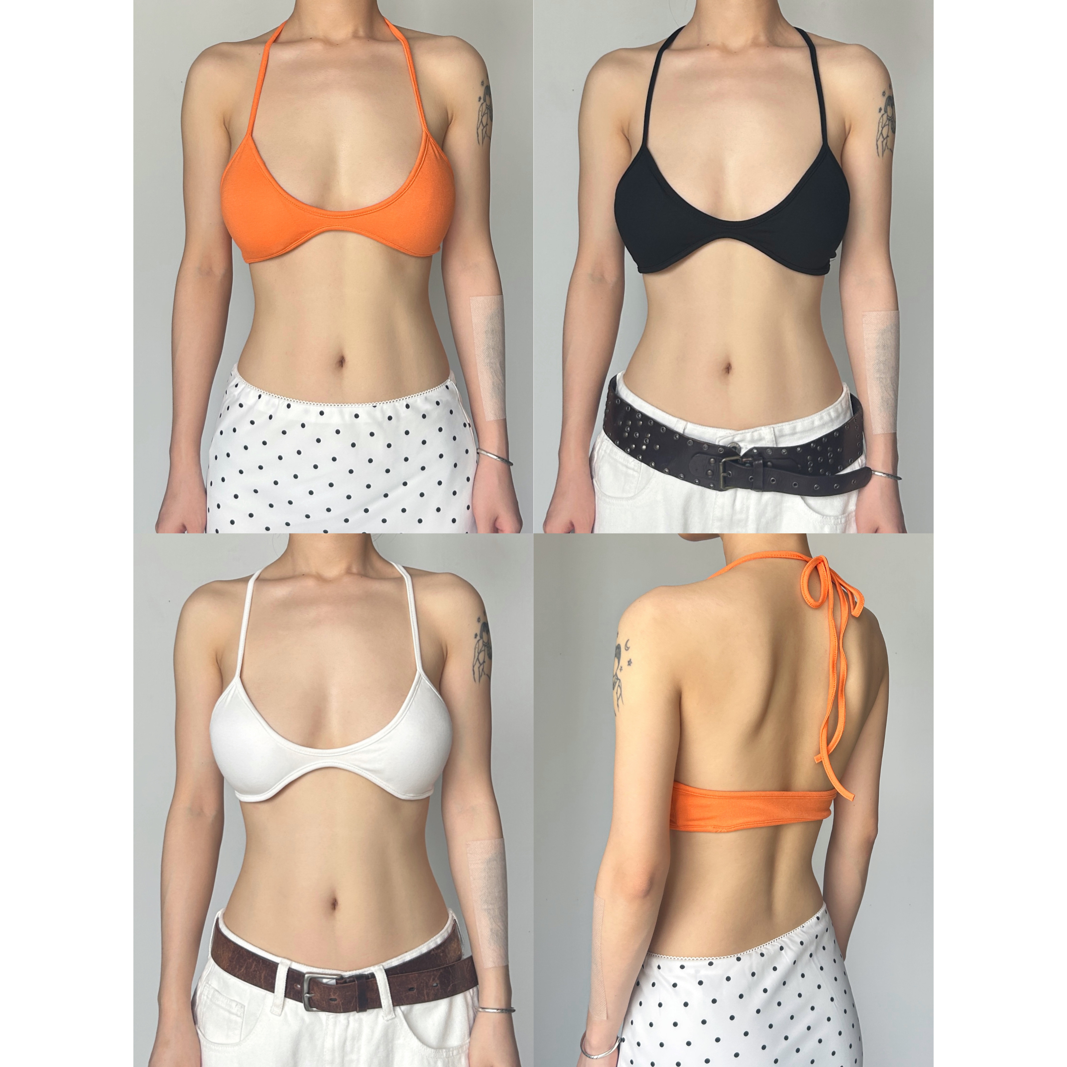 圆圈CIRCLE美式辣妹挂脖一体式胸垫吊带抹胸绑带背心显瘦内搭上衣,女装/女士精品,抹胸,淘宝优惠券,粉丝福利购,淘宝优惠卷