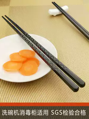 Taiwan Sandman high-value pointed long chopsticks Japanese-style non-slip high-temperature resistant high-end household hotel tableware