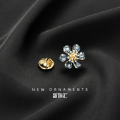 水晶防走光扣小清新胸针高档女领口别针固定衣服简约创意百搭配饰