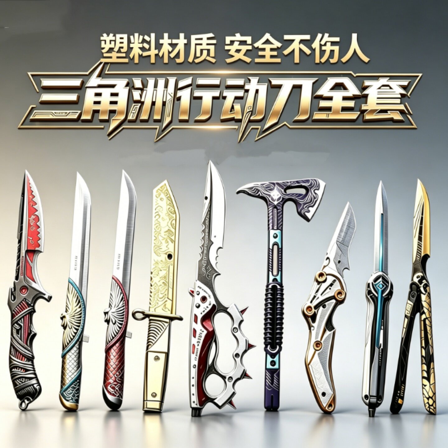 三角洲行动周边追坠星者刀皮模型图片