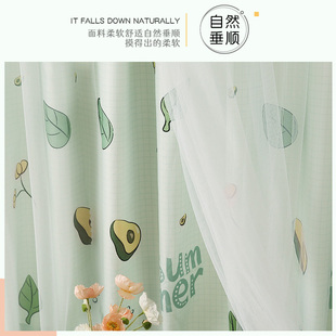 极速柜子遮挡布门帘隔断帘v布帘卧室家用厨房魔术贴免打孔帘子挂