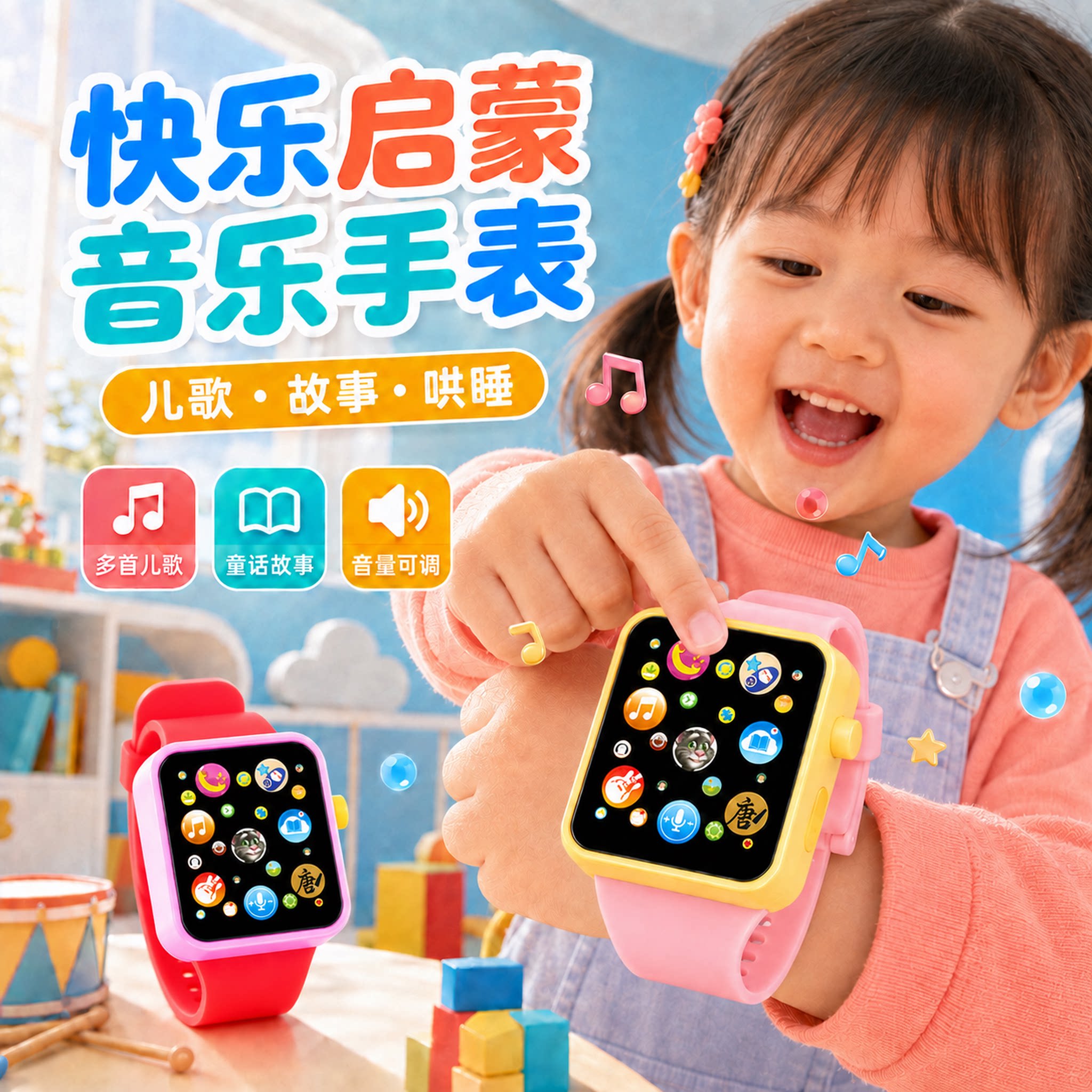 儿童玩具手表1到3岁宝宝益智开发智力启蒙早教幼儿3到6男孩女孩子