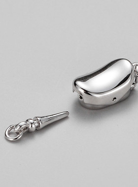 日系coss kokodiy配件材料s925银豌豆元宝珍珠手链项链连接扣