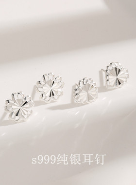 日系coss kokos银耳钉女年新款百搭简约高级感小巧养耳洞睡觉