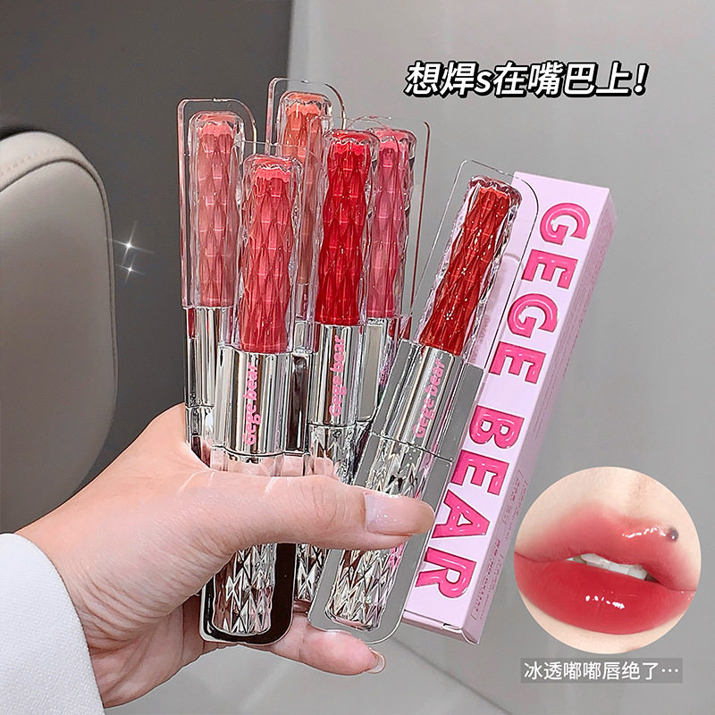 新款推荐炫色双头唇釉自然不易掉色水光镜面素颜学生党唇釉