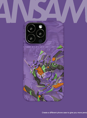 EVA紫色机器人手机壳适用苹果16pro/14/13/12/15新款iphone个性创意plus韩国菲林max半包硬壳plus