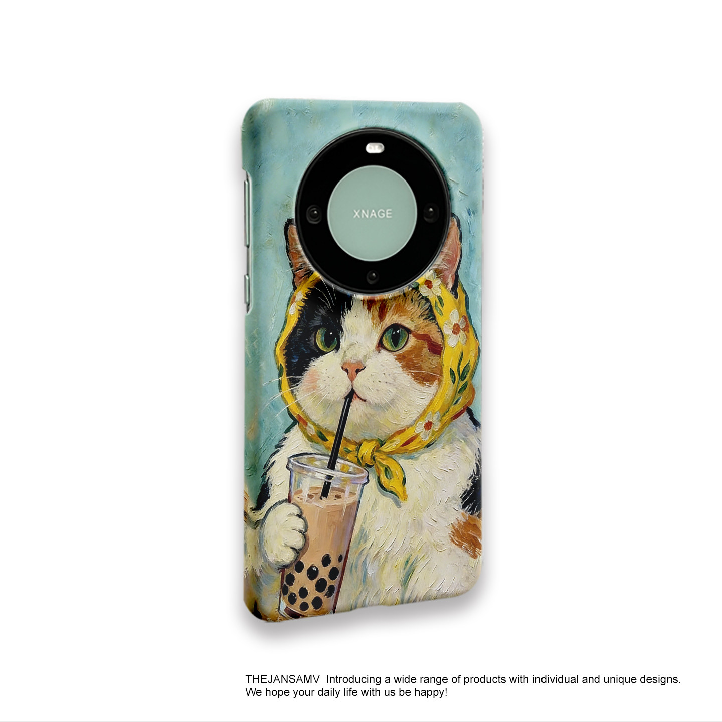 头巾奶茶适用华为mate70pro手机壳40/60/50/P60韩国涂层半包硬壳pura70原创新款art/pura70ultra