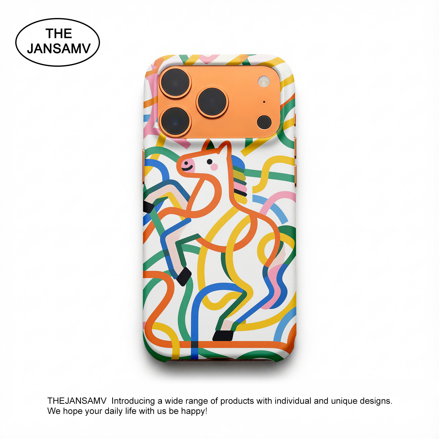 彩线条小马星星适用苹果17pro手机壳Iphone17air韩国菲林涂层半包硬壳简约原创新款15/16/14卡通个性max,3C数码配件,手机保护套/壳,淘宝优惠券,粉丝福利购,淘宝优惠卷