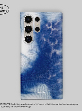 抽象蓝适用三星S25ultra手机壳红色s24/s23/s22note20ultra半包硬壳韩国涂层菲林个性创意新款