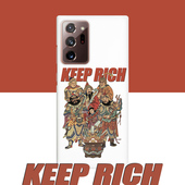 财神适用三星s25ultra手机壳s24 s23 s22新年韩国涂层菲林半包色发财