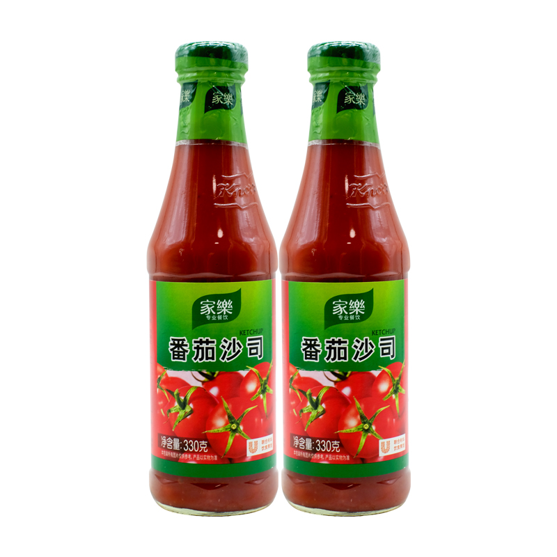 家乐番茄沙司330g/瓶薯条蘸酱意面手抓饼汉堡西餐专用调料番茄酱