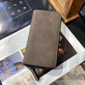 钱包男长款 潮流高端实用型大容量卡夹证件位青年商务拉链手包新款