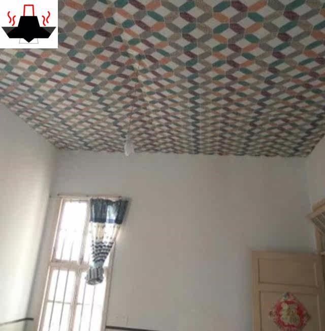 家用墙布遮挡花布简约家装布屋顶棚农村瓦房吊顶布 家用