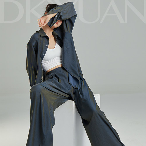 豆蔻依缘现代舞练功服爵士舞衬衫套装宽松形体服氛围感古典舞蹈服